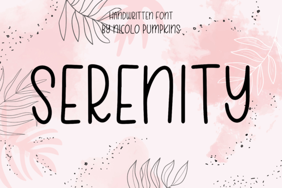 Serenity Font Poster 1