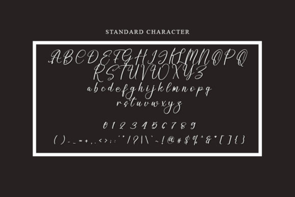 Settings Font Poster 3