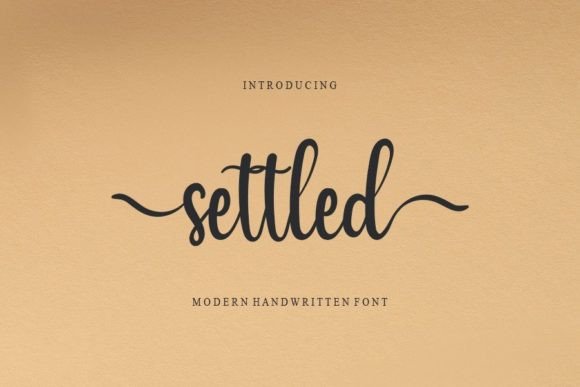 Settled Font Poster 1