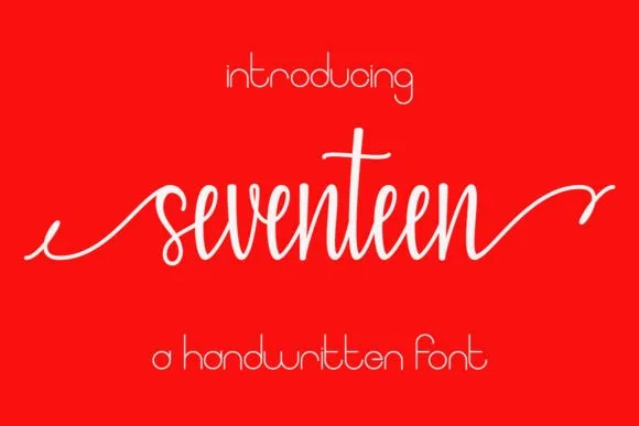 Seventeen Font Seventeen Font Poster 1