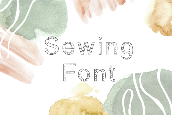 Sewing Font Poster 1