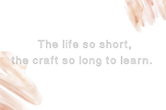 Sewing Font Poster 3