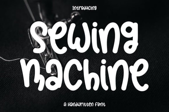Sewing Machine Font Poster 1