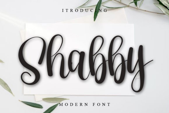 Shabby Font Poster 1