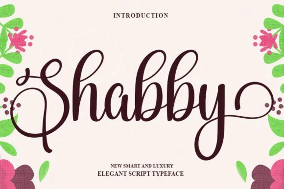 Shabby Font Poster 1