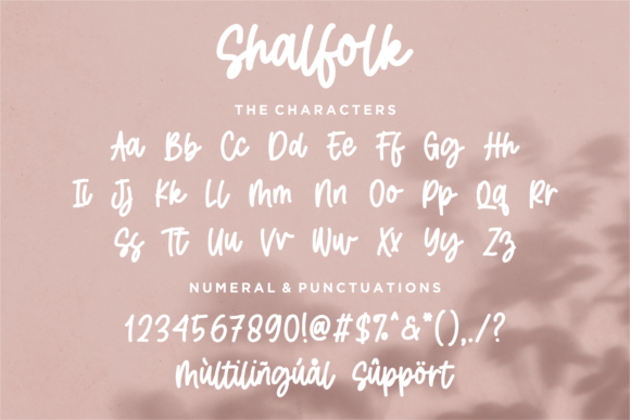 Shalfolk Font Poster 8