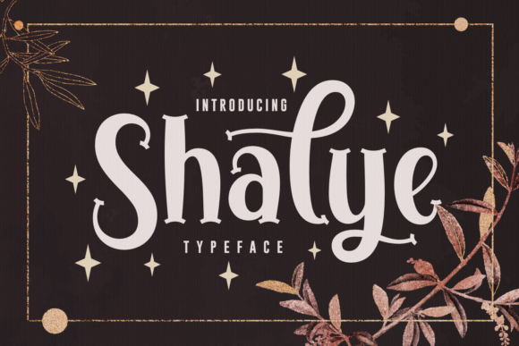 Shalye Font Shalye Font Poster 1