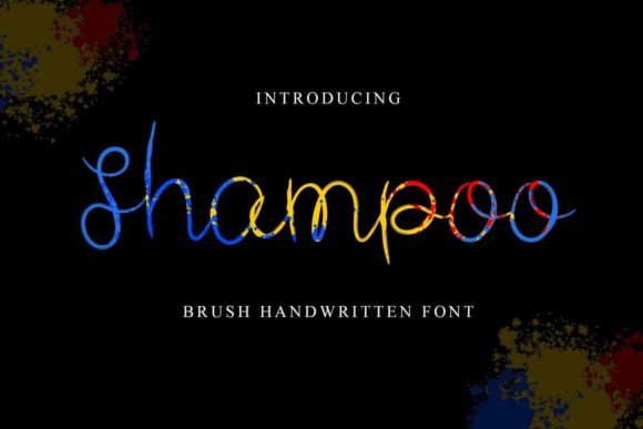 Shampoo Font Poster 1