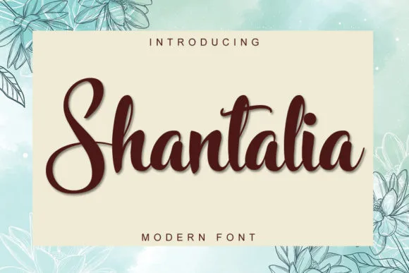 Shantalia Font Shantalia Font Poster 1