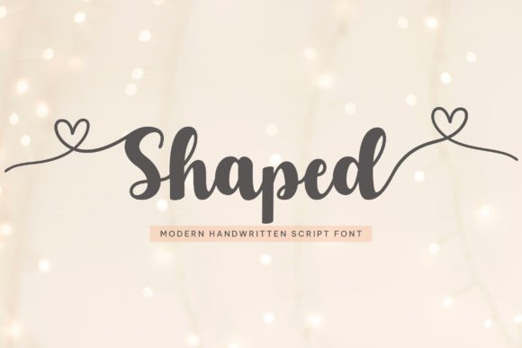 Shaped Font Poster 1