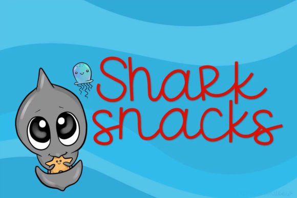 Shark Snacks Font Poster 1