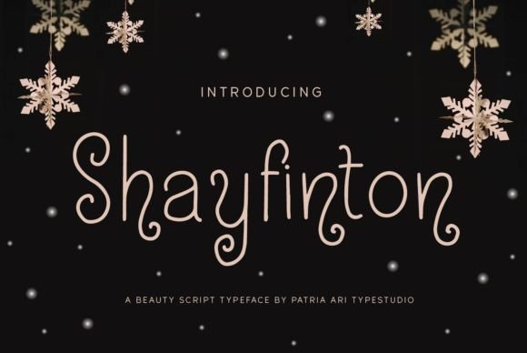 Shayfinton Font Poster 1