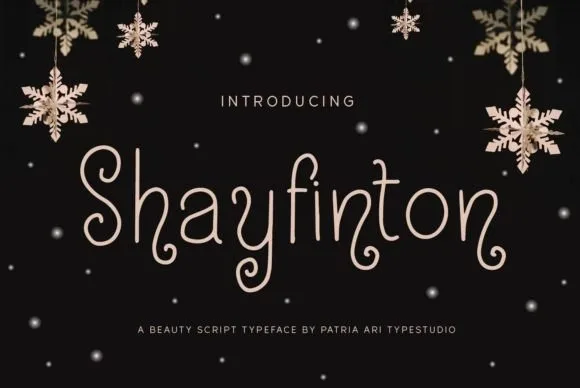Shayfinton Font Shayfinton Font Poster 1