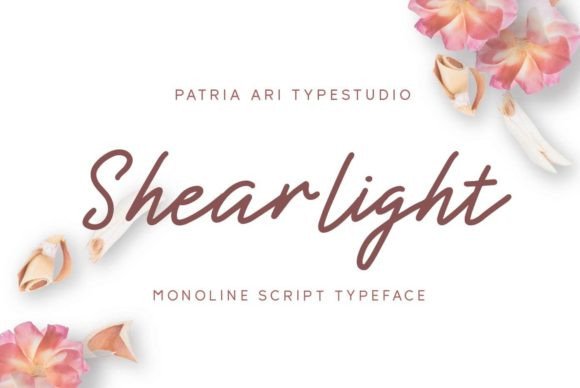 Shearlight Font Poster 1