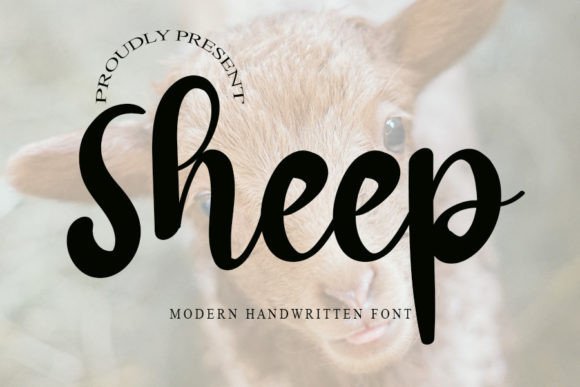 Sheep Font Poster 1