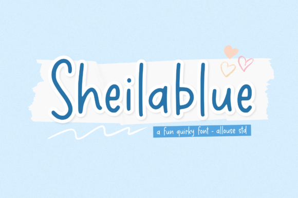 Sheilablue Font Sheilablue Font Poster 1