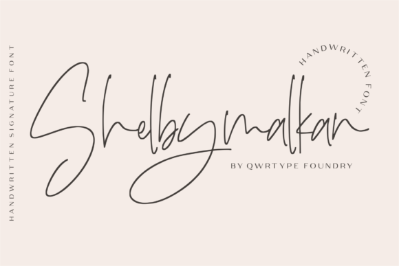 Shelbymalkan Font Shelbymalkan Font Poster 1