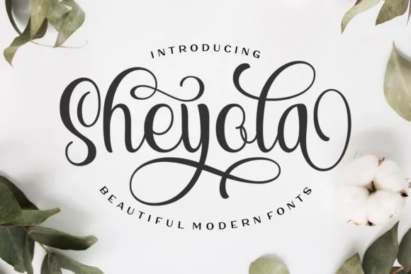 Sheyola Font Sheyola Font Poster 1