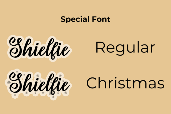 Shielfie Font Poster 6