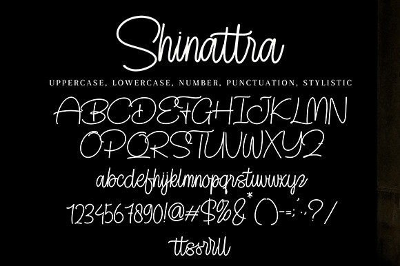 Shinattra Font Poster 9