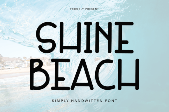 Shine Beach Font Poster 1
