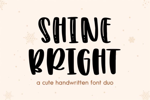 Shine Bright Font Poster 1