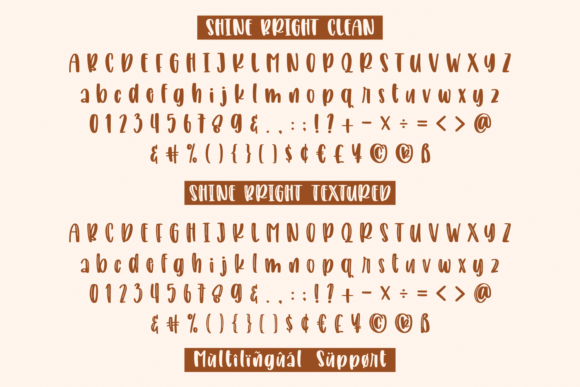 Shine Bright Font Poster 9