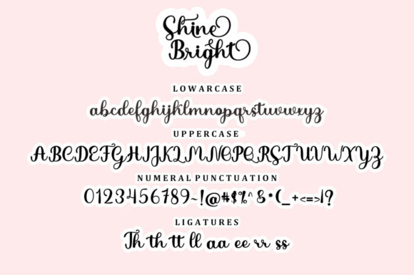 Shine Bright Font Poster 5
