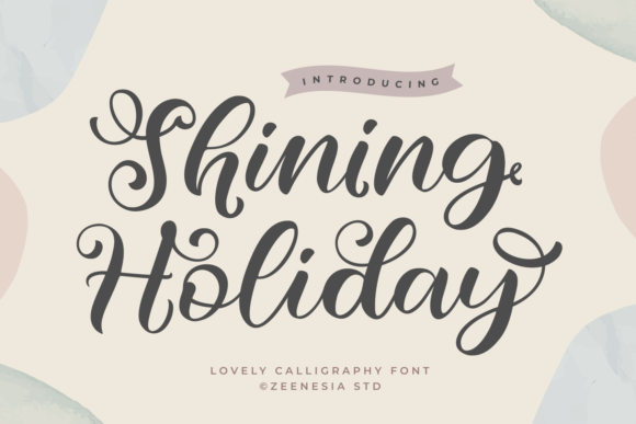 Shining Holiday Font Poster 1