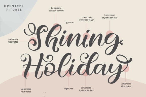 Shining Holiday Font Poster 2