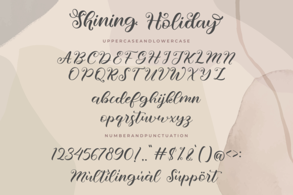 Shining Holiday Font Poster 9