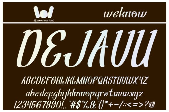 Shining Pearl Font Poster 2