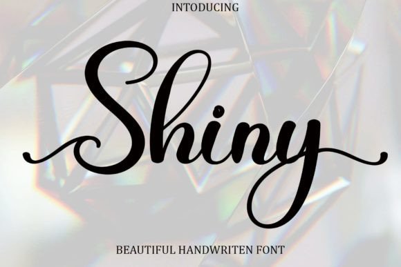 Shiny Font Poster 1