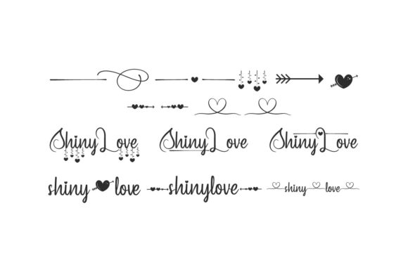 Shiny Love Font Poster 7
