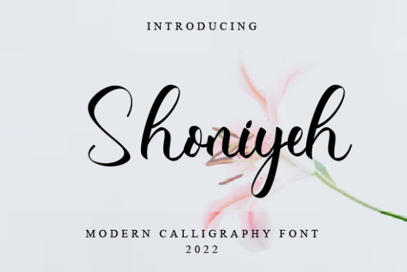 Shoniyeh Font Poster 1