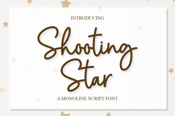 Shooting Star Font Poster 1