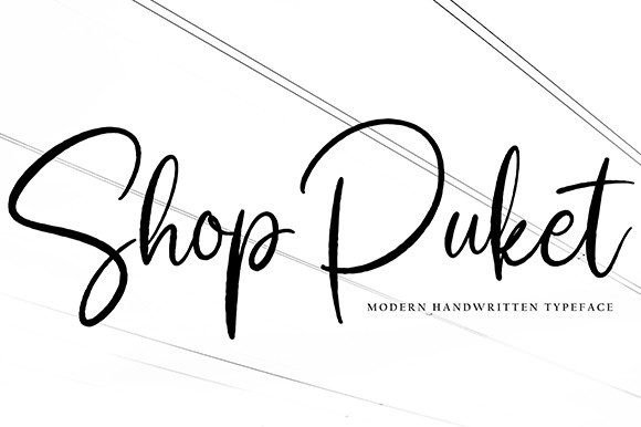 Shop Puket Font Poster 1