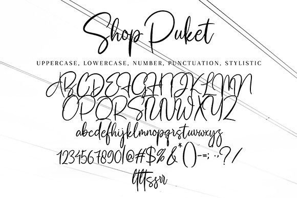 Shop Puket Font Poster 9