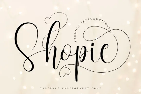 Shopie Script Font Shopie Script Font Poster 1