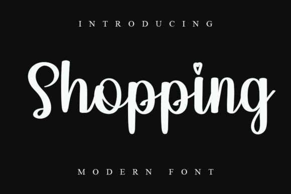 Shopping Font Poster 1