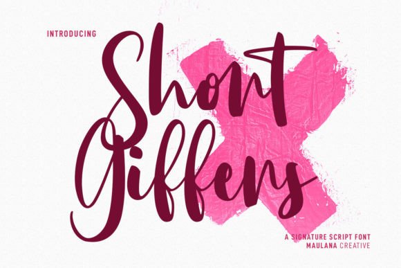 Short Giffers Font Poster 1
