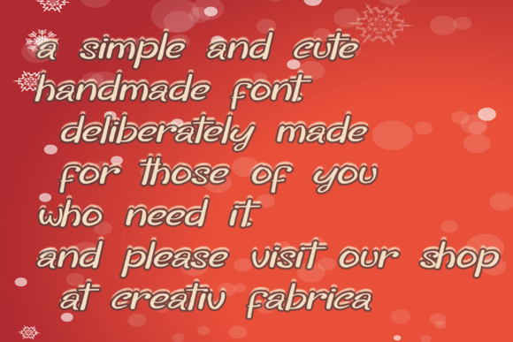 Short Handmade Font Poster 5