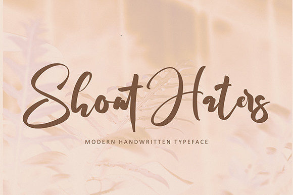 Shout Haters Font Poster 1