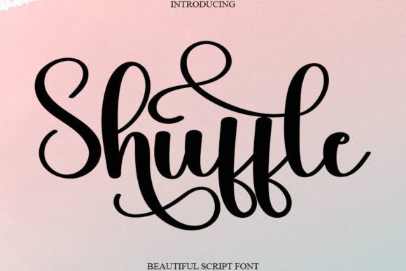 Shuffle Font Poster 1