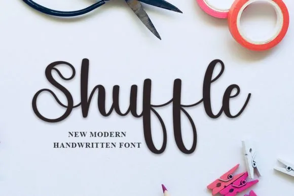 Shuffle Font Shuffle Font Poster 1