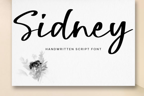 Sidney Script Font Poster 1