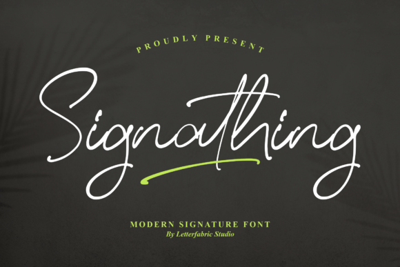 Signathing Font Poster 1