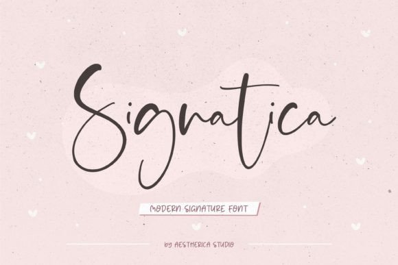 Signatica Font Poster 1