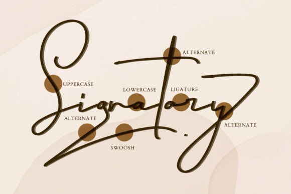 Signatory Font Poster 11