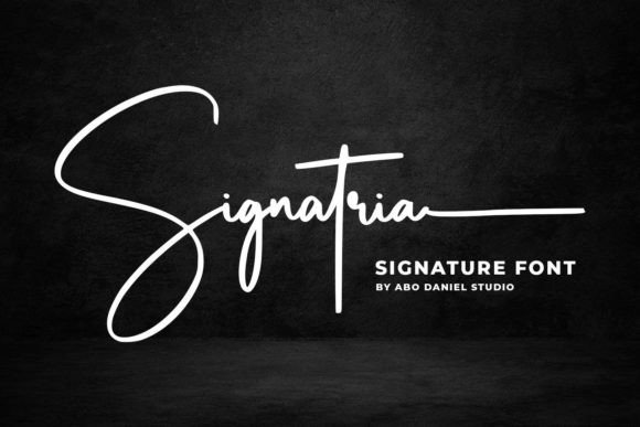 Signatria Font Poster 1